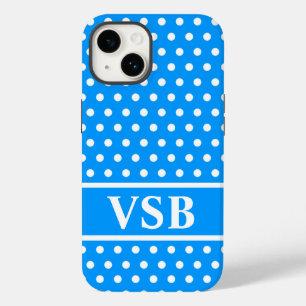 Lichte blauwe poolpunten Case-Mate iPhone 14 hoesje