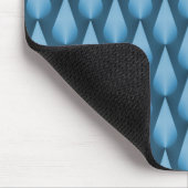 Lichte blauwe spoelrops Mousepad Muismat (Hoek)