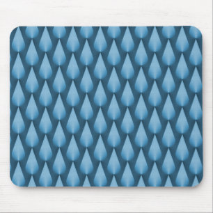 Lichte blauwe spoelrops Mousepad Muismat