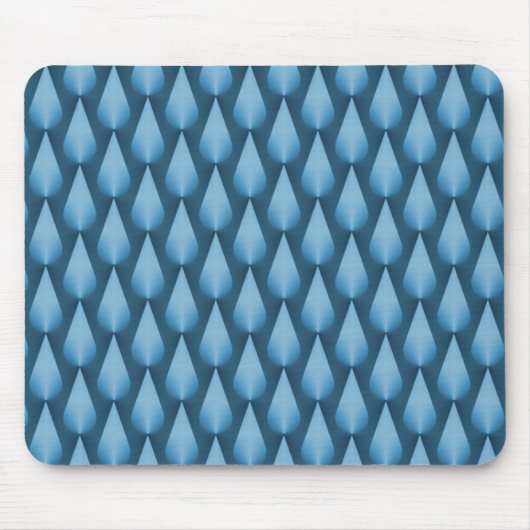 Lichte blauwe spoelrops Mousepad Muismat (Voorkant)