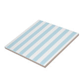 Lichte Blauwe Strepen Tegeltje (Zijkant)