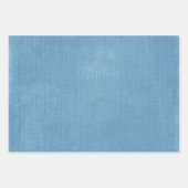 Lichte blauwe uitstraling van stof inpakpapier vel (Voorkant)