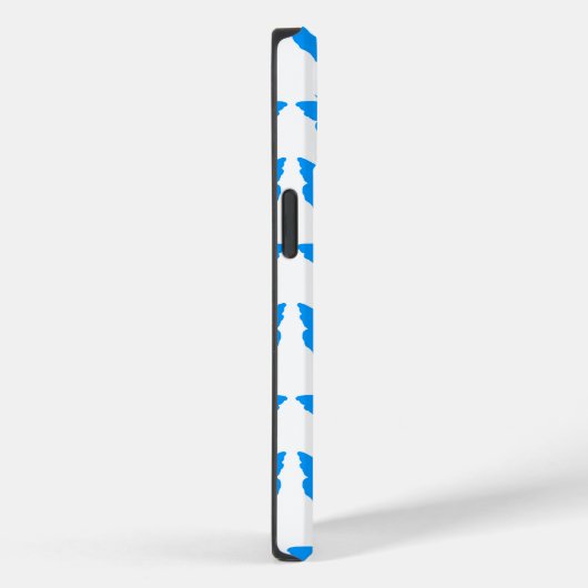 Lichte blauwe vette vlinder Case-Mate iPhone case (Achterkant / Rechts)