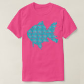 Lichte blauwe vis t-shirt (Design voorkant)