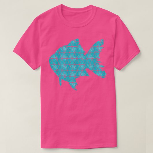 Lichte blauwe vis t-shirt (Design voorkant)
