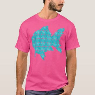 Lichte blauwe vis t-shirt