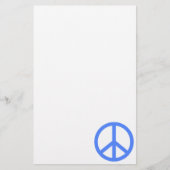 Lichte blauwe vrede briefpapier (Voorkant)