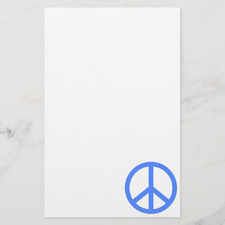 Lichte blauwe vrede briefpapier