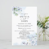 Lichte blauwe Waterverf (Staand voorkant)