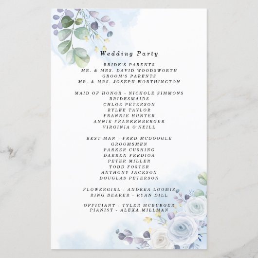 Lichte blauwe Waterverf (Achterkant)