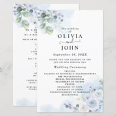 Lichte blauwe Waterverf (Voorkant / Achterkant)