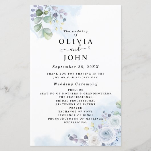 Lichte blauwe Waterverf (Voorkant)