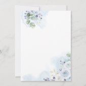 Lichte blauwe Waterverf Kaart (Achterkant)