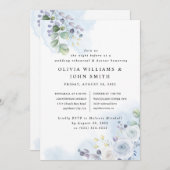 Lichte blauwe Waterverf Kaart (Voorkant / Achterkant)