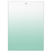 Lichte Blauwgroen Gradient Gepersonaliseerde Leraa Klembord (Achterkant)
