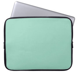 Lichte Blauwgroen Solid Color-laptophoes Laptop Sleeve