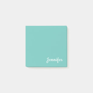 Lichte Blauwgroen Trendy Moderne Minimale Grafisch Post-it® Notes