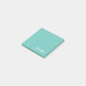 Lichte Blauwgroen Trendy Moderne Minimale Grafisch Post-it® Notes (Schuin)