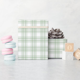 Lichte Bleke Sage Wrapping Pattern Roll Cadeaupapier