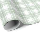 Lichte Bleke Sage Wrapping Pattern Roll Cadeaupapier (Rol Hoek)