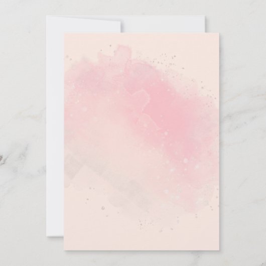 Lichte bloemen en Baby shower van Pampas Grass Boh Kaart (Achterkant)