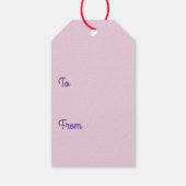 lichte bloemige cadeautags cadeaulabel (Achterkant)
