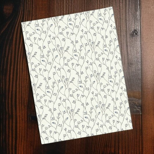 Lichte bloempatroon weefsel papier