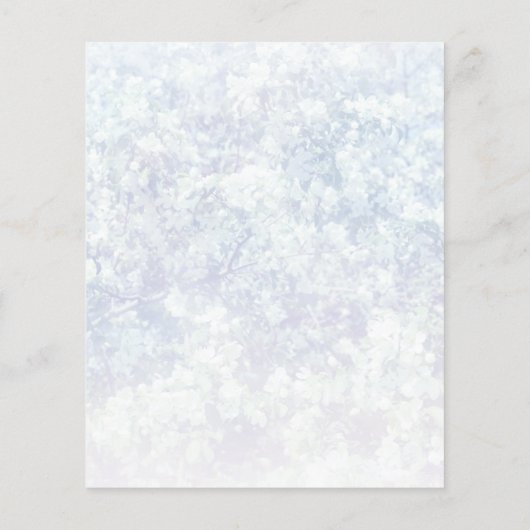 Lichte Bloemstructuur Achtergrond Sjabloon Flyer (Achterkant)