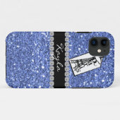 LICHTE BLUE CrystaTl BLOKKEN IPHONE 5 Hoesje (Achterkant (horizontaal))