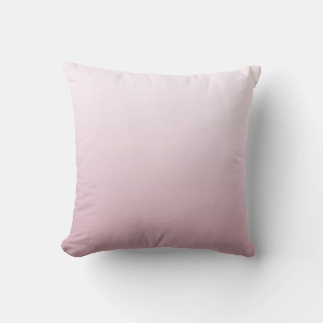 Lichte Blush Roze Gedompelde Moderne Trendy Decora Kussen (Voorkant)