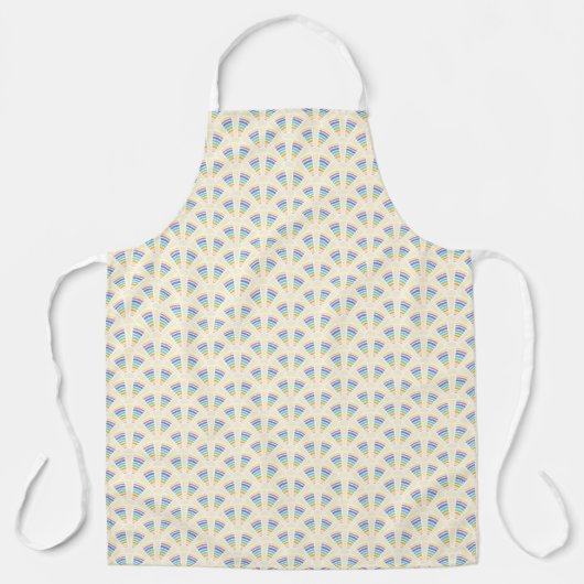 Lichte Bogen All-Over Print Schort (Voorkant)