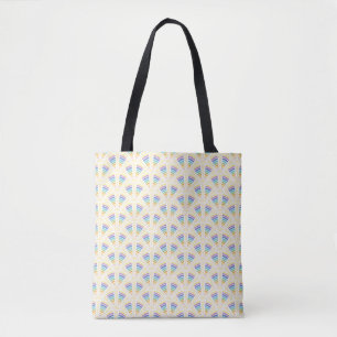 Lichte bogen all-over-print tas
