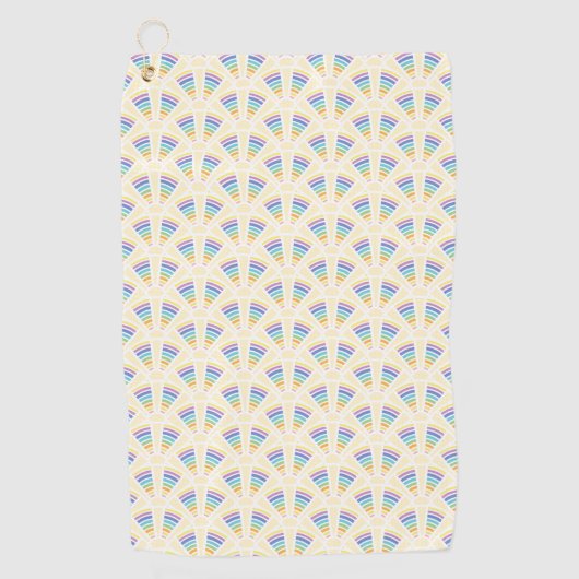 Lichte bogen golfhanddoek (Voorkant)