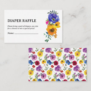 Lichte & Bold Bloemen Luier Raffle Informatiekaartje