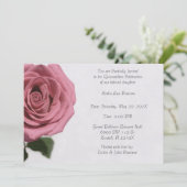 Lichte Bord Roze Rose Quinceañera Kaart (Staand voorkant)