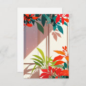 Lichte botanische tuin voor de deur informatiekaartje (Voorkant / Achterkant)