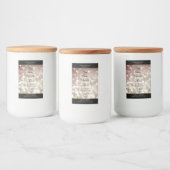 Lichte Bourgogne Glitter Glans Logo Productlabels Voedselcontainer Etiket (Flessen)