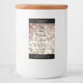 Lichte Bourgogne Glitter Glans Logo Productlabels Voedselcontainer Etiket (Voorkant)