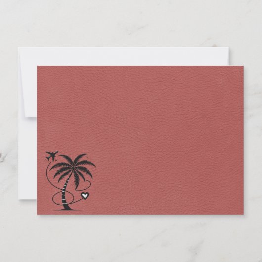 Lichte Bourgogne Mexico paspoort Bedankkaart (Achterkant)