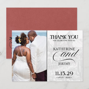 Lichte Bourgogne Mexico paspoort Bedankkaart