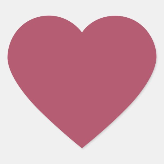 Lichte Bourgogne (vaste kleur) Hart Sticker (Voorkant)