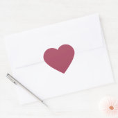 Lichte Bourgogne (vaste kleur) Hart Sticker (Envelop)
