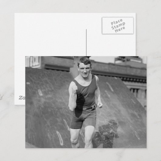 Lichte Boxer Fred Welsh, begin jaren 1900 Briefkaart (Voorkant / Achterkant)