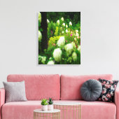 Lichte brandkranen in mijn Rubio Garden Canvas Afdruk (Insitu (Woonkamer))