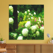 Lichte brandkranen in mijn Rubio Garden Canvas Afdruk (Insitu (Woonkamer))