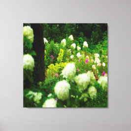 Lichte brandkranen in mijn Rubio Garden Canvas Afdruk