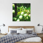 Lichte brandkranen in mijn Rubio Garden Canvas Afdruk (Insitu (Slaapkamer))