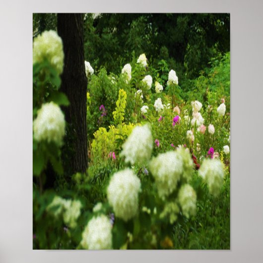 Lichte brandkranen in mijn Rubio Garden Poster (Voorkant)