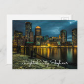 Lichte Briefkaarten van de Veldlijnen van de Stad (Voorkant / Achterkant)