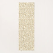 Lichte broun of houten dashes, bruin en wit. yogamat (Achterkant)